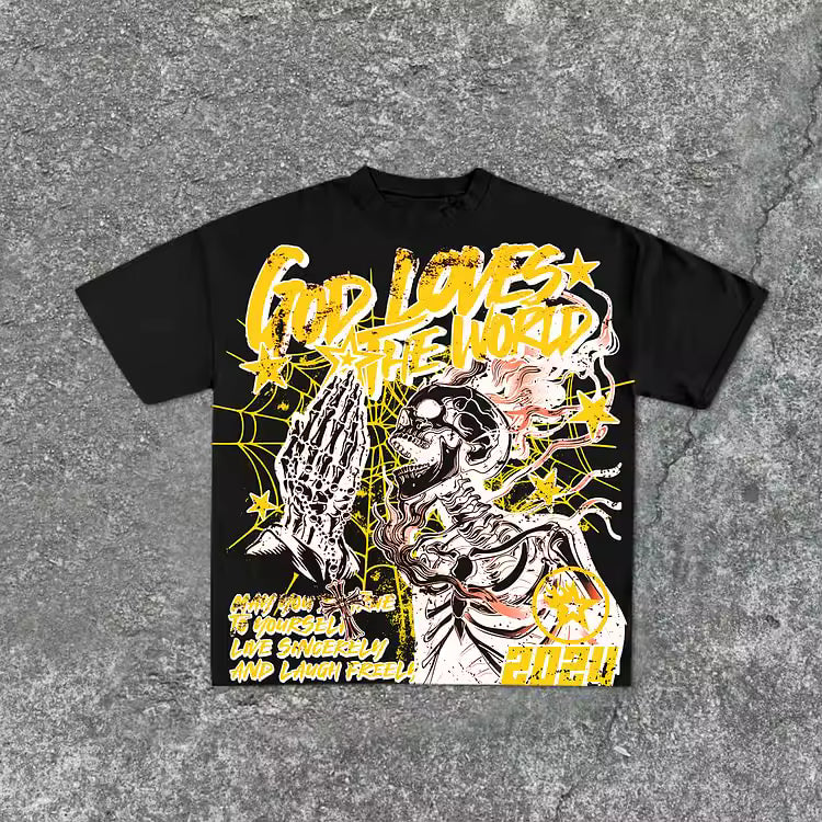 God Loves The World T-Shirt - Streetwear Boulevard