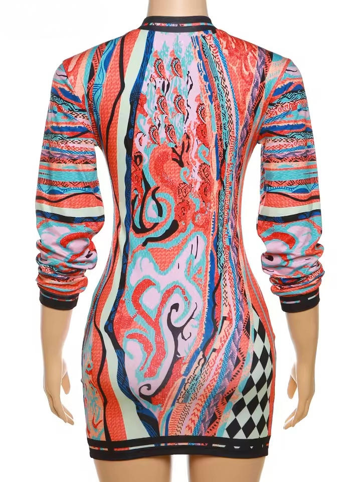 The "Mosaic" Knit Dress - Streetwear Boulevard