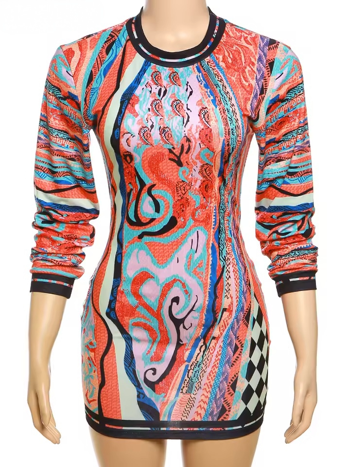 The "Mosaic" Knit Dress - Streetwear Boulevard