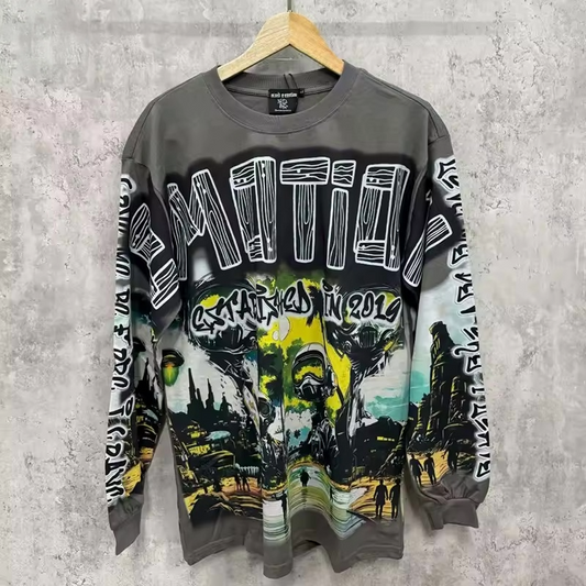 EMOTION Post-Apocalyptic Long-Sleeve - Streetwear Boulevard