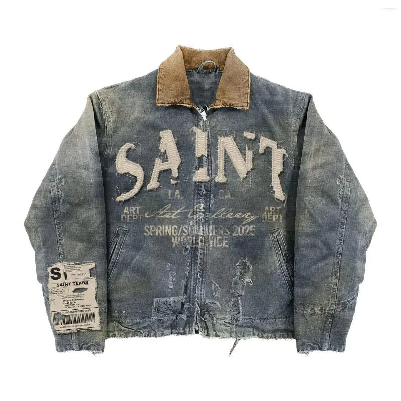 Distressed SAINT GLOBAL Jacket