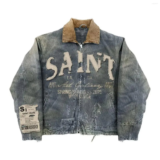 Distressed SAINT GLOBAL Jacket
