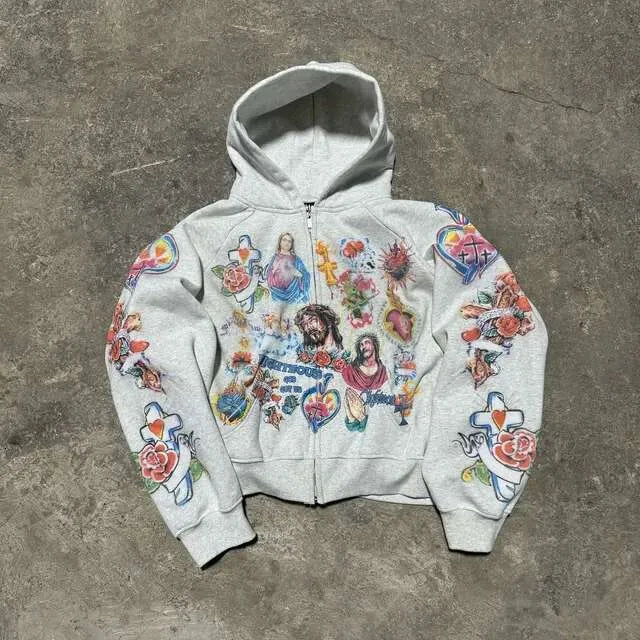 Risen Christian Zipper Hoodie - Streetwear Boulevard