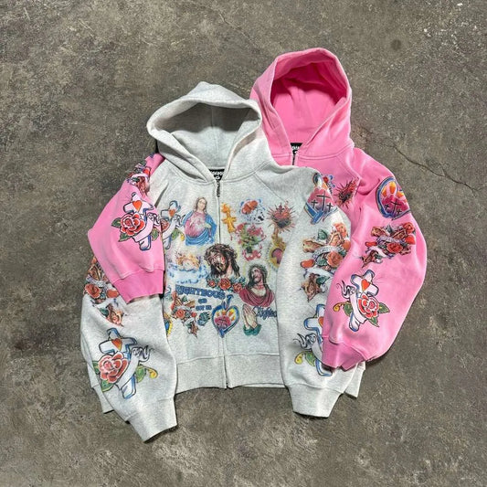 Risen Christian Zipper Hoodie - Streetwear Boulevard
