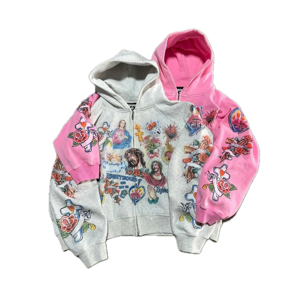 Risen Christian Zipper Jacket - Streetwear Boulevard