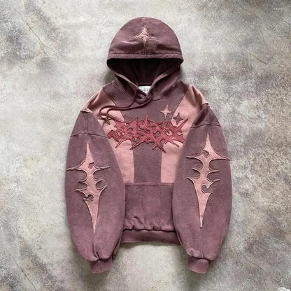 Pink Shades Gothic Design Hoodie - Streetwear Boulevard