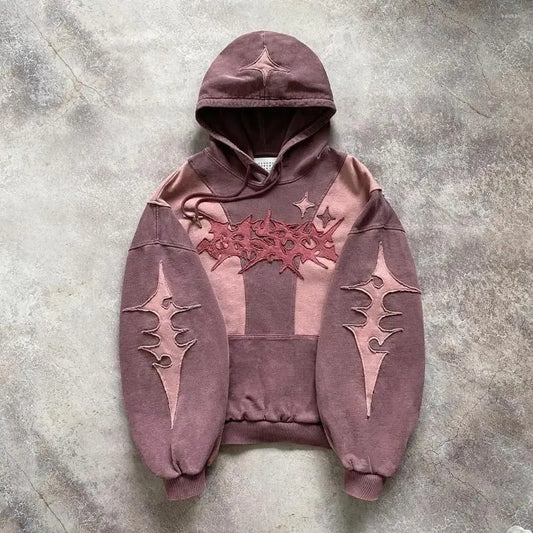 Pink Shades Gothic Design Hoodie - Streetwear Boulevard