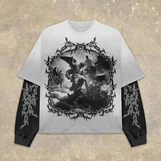 Heaven's Wrath Long Sleeve Shirt - Streetwear Boulevard