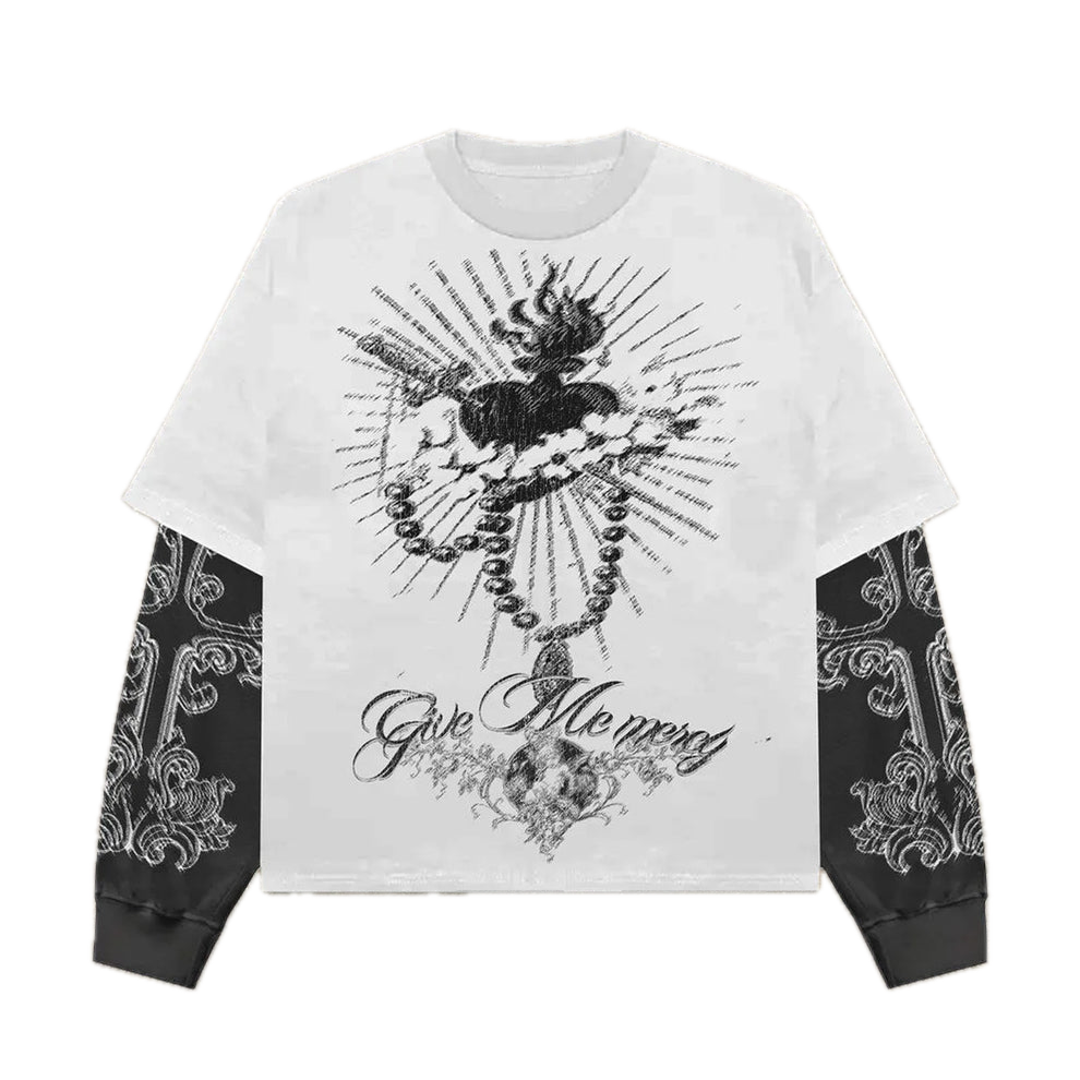 Give Me Mercy Long Sleeve Shirt - Streetwear Boulevard