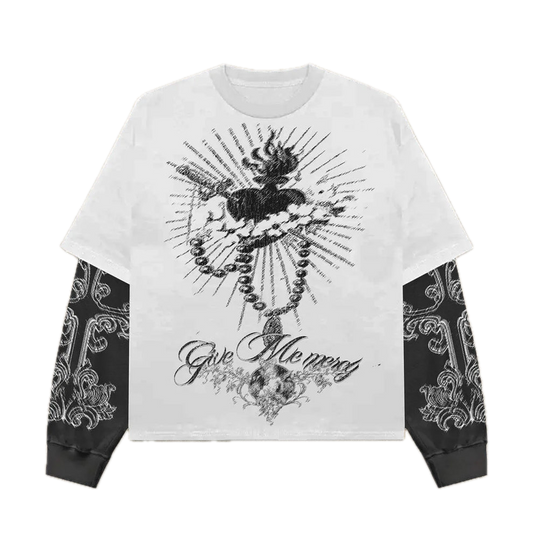 Give Me Mercy Long Sleeve Shirt - Streetwear Boulevard