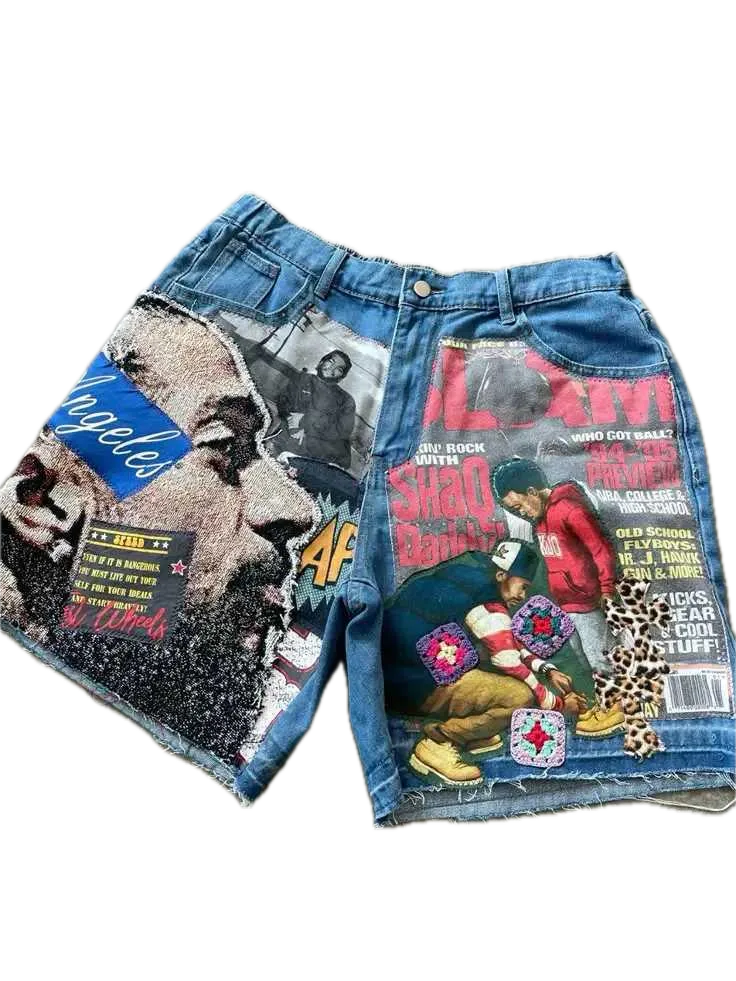 Reconstructed Canvas Shorts - Streetwear Boulevard