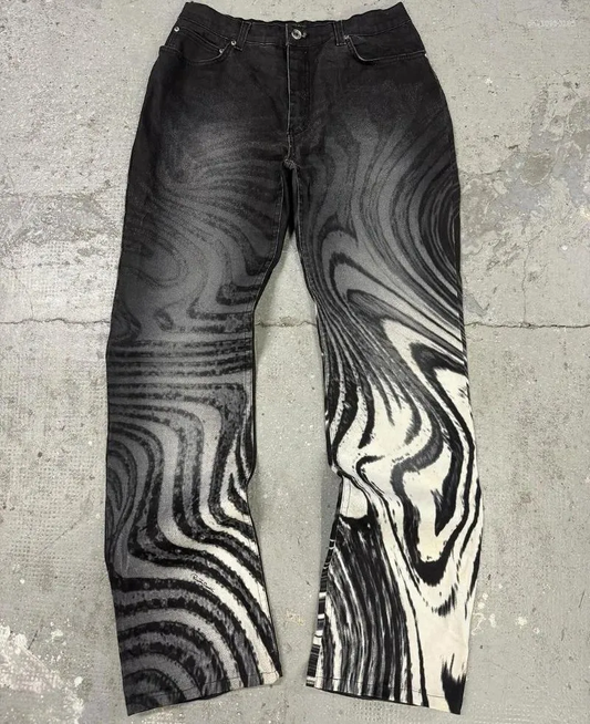 Faded White Mirage Jeans - Streetwear Boulevard