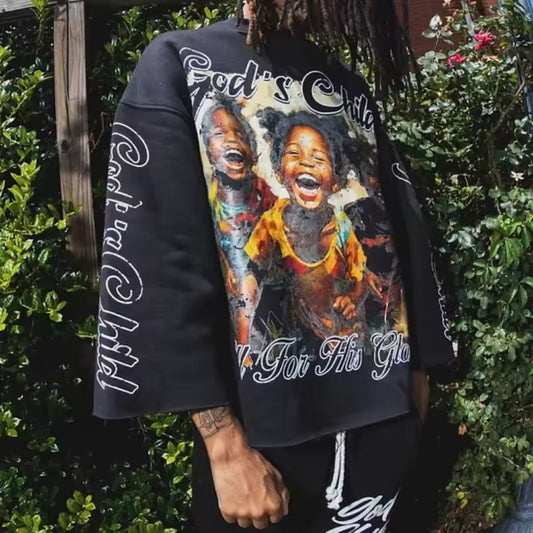 "God's Child" Long Sleeve Shirt - Streetwear Boulevard