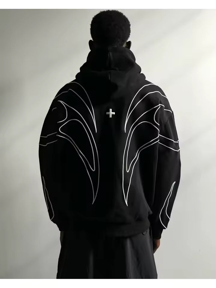 Wing Panel Full-Zip Jacket