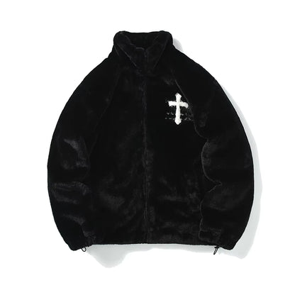 The Cathedral Gothic Fur Jacket - Streetwear Boulevard