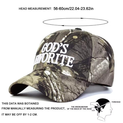 "God's Favorite" Camo Hat - Streetwear Boulevard