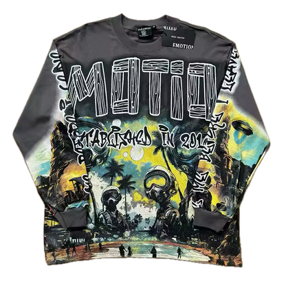 EMOTION Post-Apocalyptic Long-Sleeve - Streetwear Boulevard