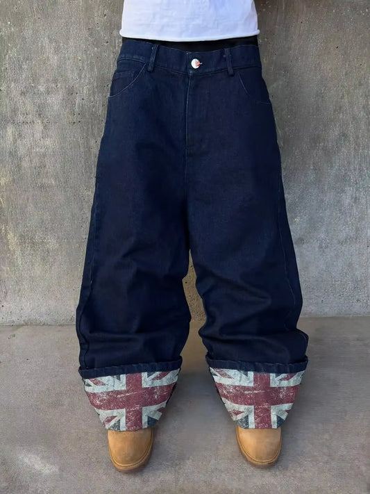 The UK Flag Jeans - Streetwear Boulevard