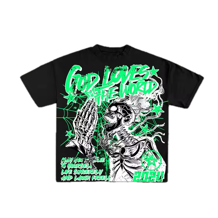 God Loves The World T-Shirt - Streetwear Boulevard