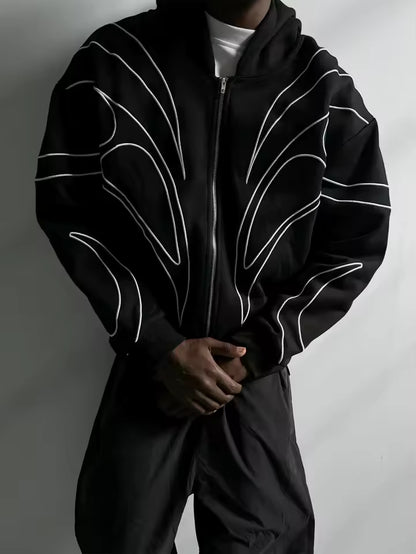 Wing Panel Full-Zip Jacket