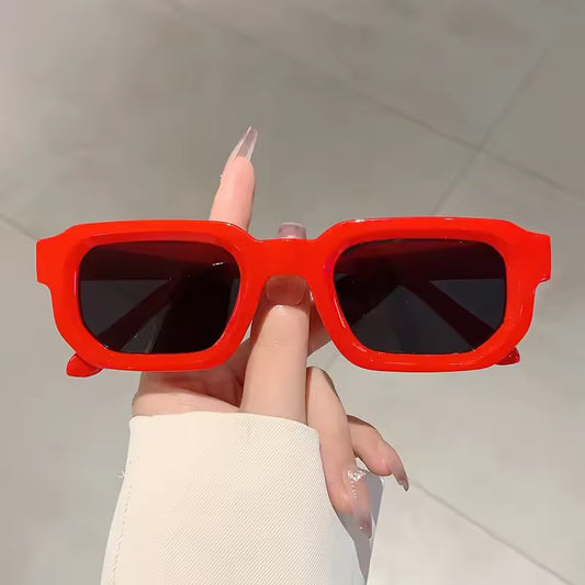 Vintage Rectangle Frame Sunglasses - Streetwear Boulevard