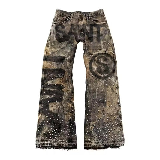 SAINT Camo Jeans - Streetwear Boulevard