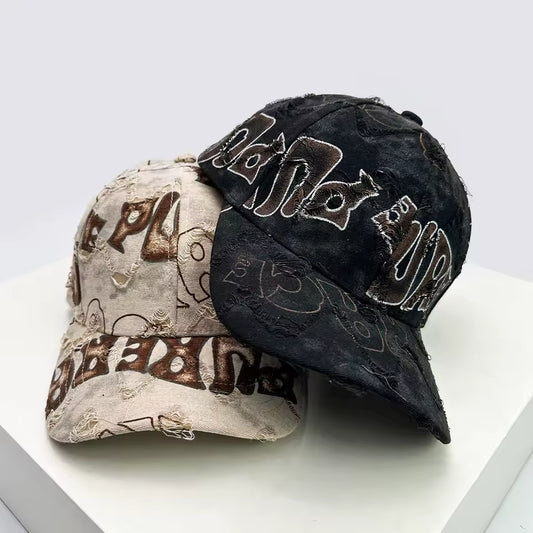 Text Graffiti Adjustable Hat - Streetwear Boulevard