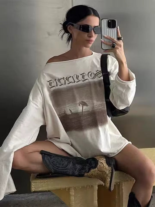 Wasteland Wanderer Oversized Top - Streetwear Boulevard