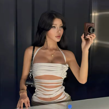 The Silhouette Multi-Strap Halter - Streetwear Boulevard