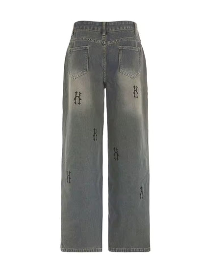 Ghost Wash Denim Jeans - Streetwear Boulevard