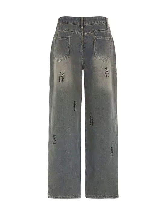 Ghost Wash Denim Jeans - Streetwear Boulevard