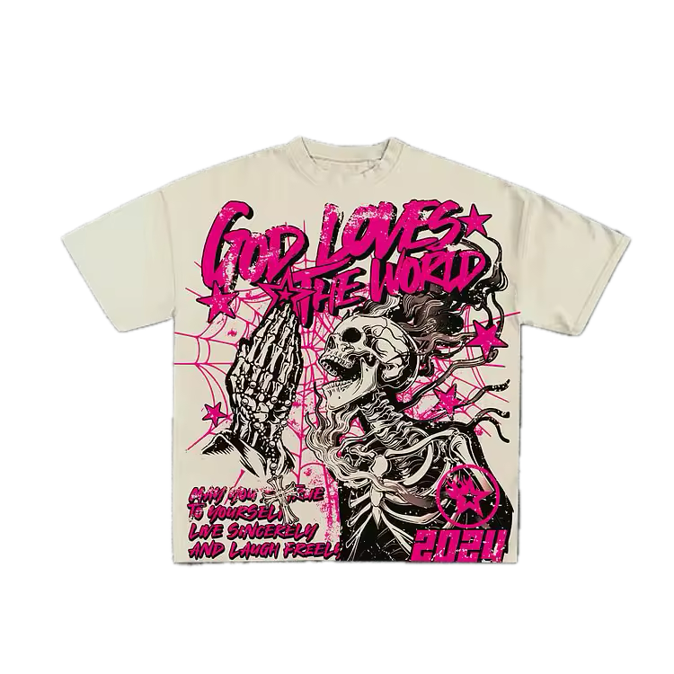 God Loves The World T-Shirt - Streetwear Boulevard