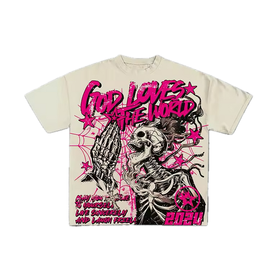 God Loves The World T-Shirt - Streetwear Boulevard