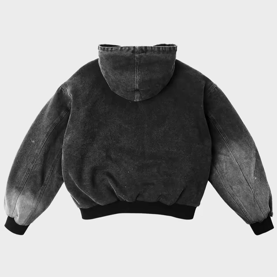 Divin International Distressed Paint Splatter Jacket