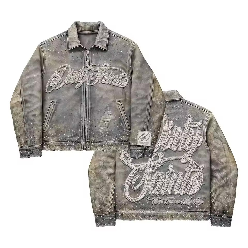 Dirty Saints Embellished Jacket - Streetwear Boulevard