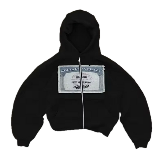 Social Security Zipper Jacket - Streetwear Boulevard