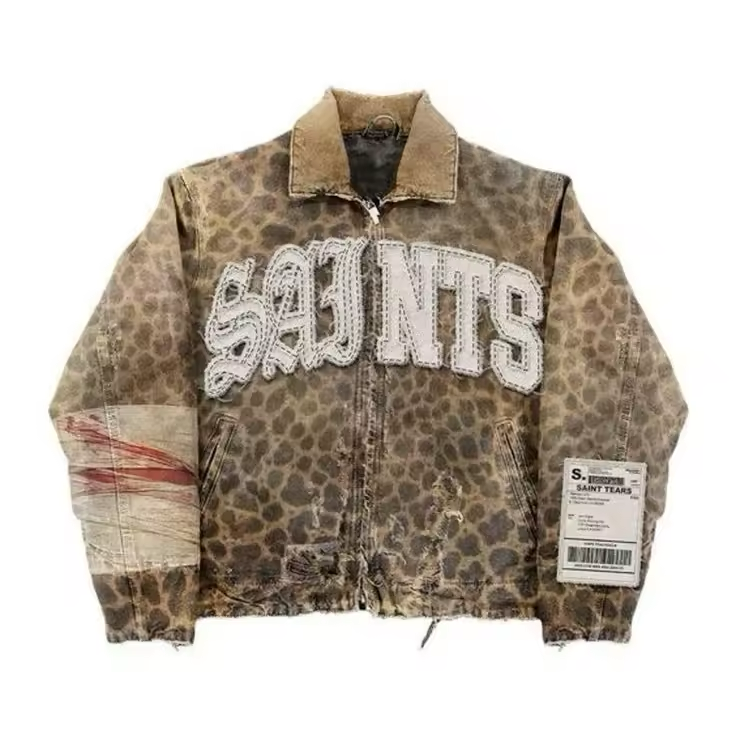 SAINTS Animal Print Jacket - Streetwear Boulevard