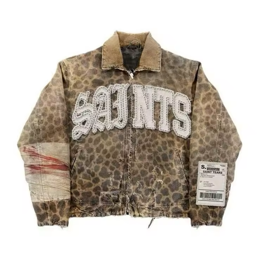 SAINTS Animal Print Jacket - Streetwear Boulevard