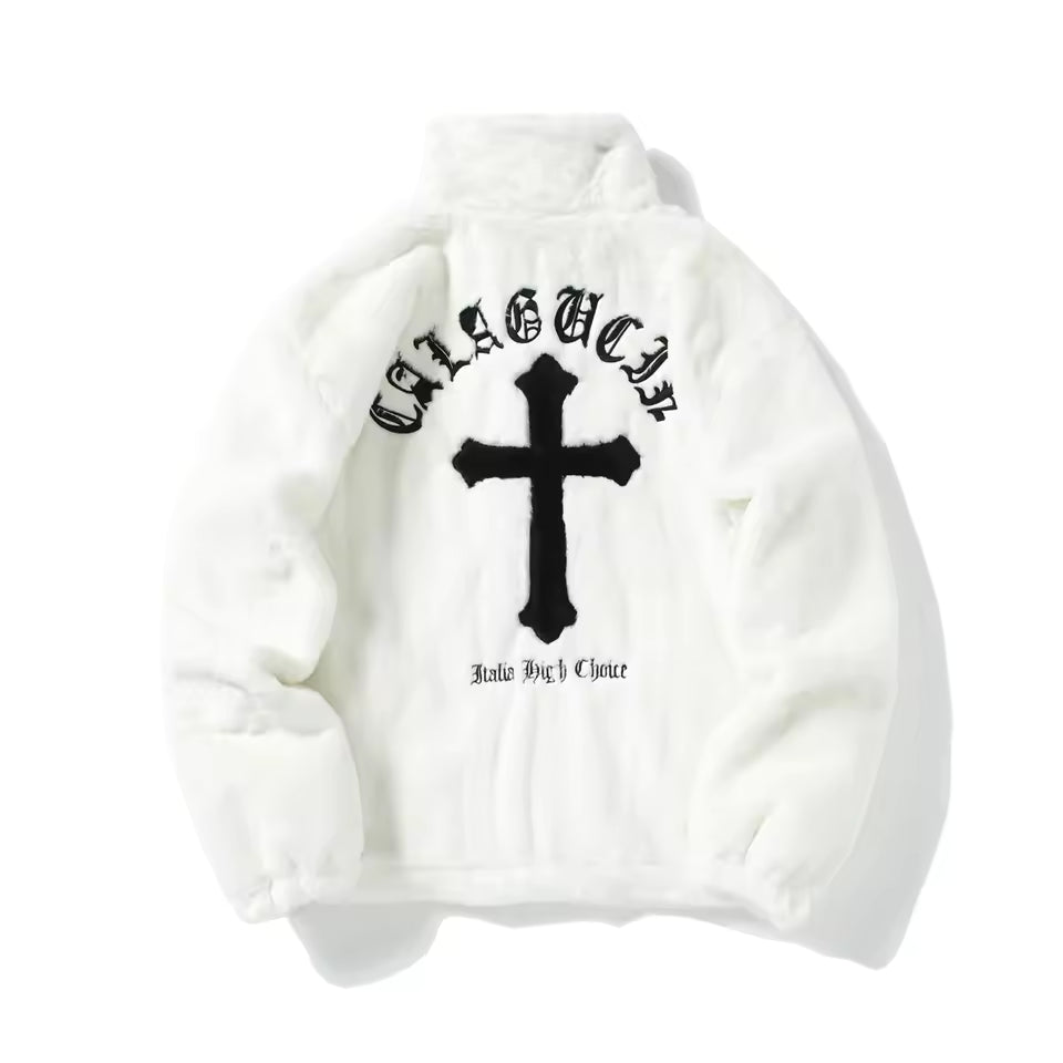 The Cathedral Gothic Fur Jacket - Streetwear Boulevard