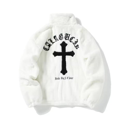 The Cathedral Gothic Fur Jacket - Streetwear Boulevard