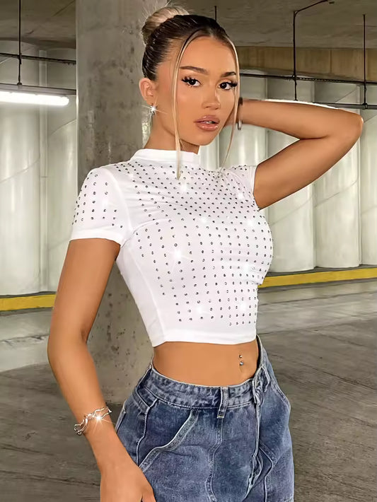 The "Glimmer" Crop Top - Streetwear Boulevard