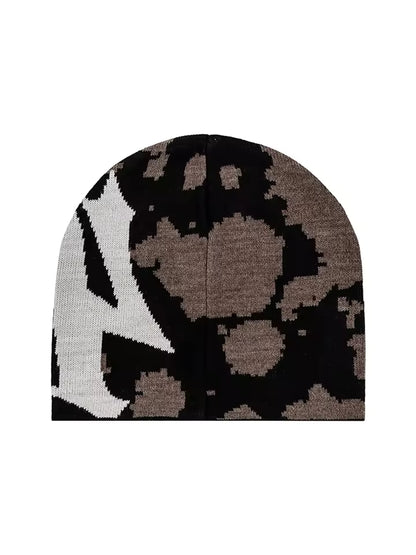 The Digicamo Old English Beanie - Streetwear Boulevard