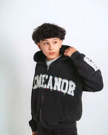 Demeanor Diamond-Dust Luxe Jacket - Streetwear Boulevard