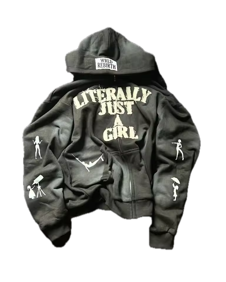 Literally Just A Girl Jacket - Streetwear Boulevard