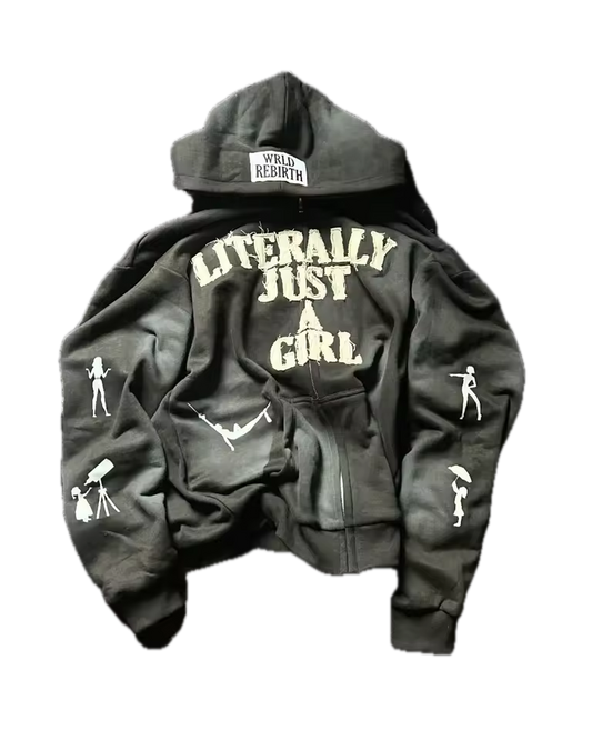 Literally Just A Girl Jacket - Streetwear Boulevard