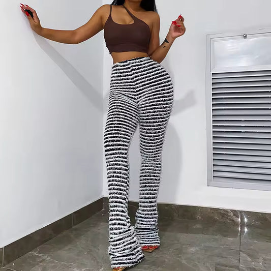 The Shag Stripe Bell Bottoms