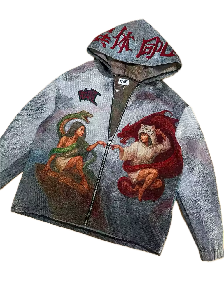 The Dual Guardian Tapestry - Streetwear Boulevard