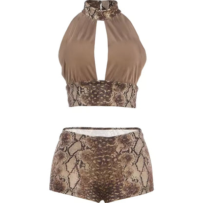 The Sandstone Serpent Two-Piece Set - Streetwear Boulevard