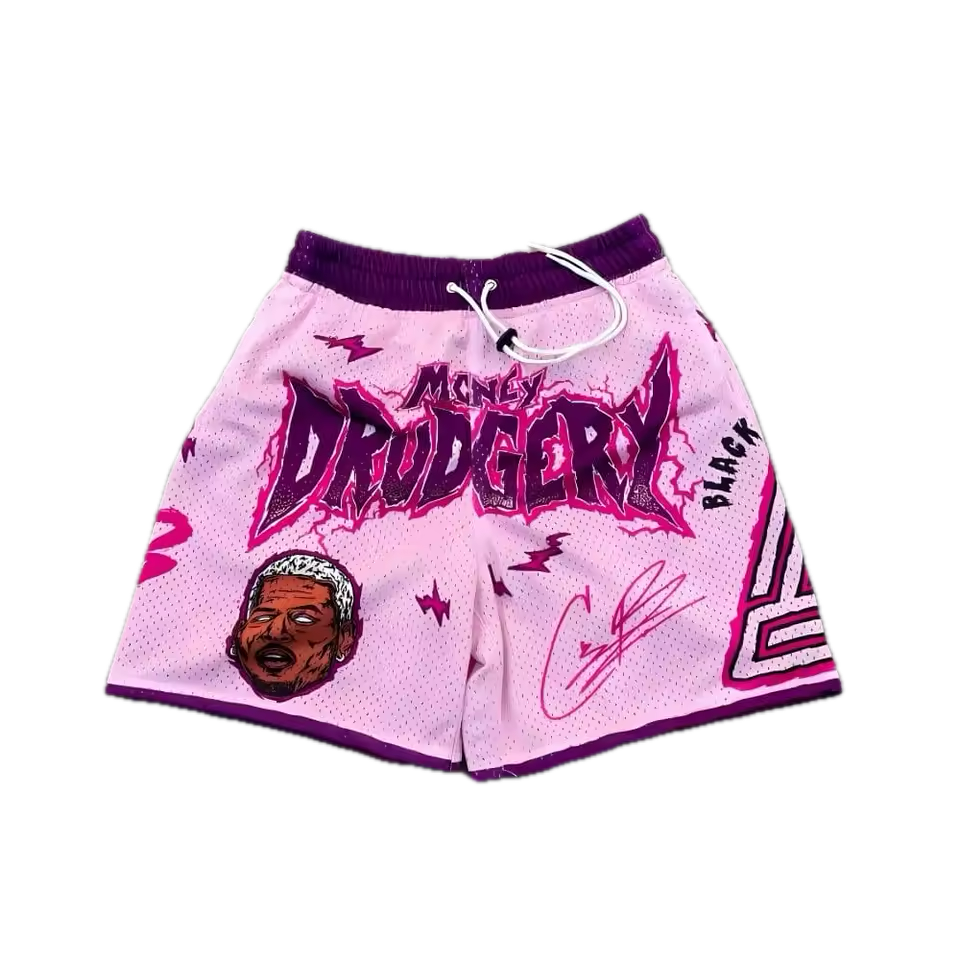 Money Drudgery Mesh Shorts - Streetwear Boulevard