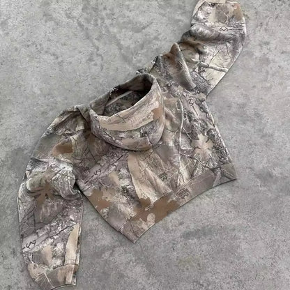 Essential Camo Hoodie - Streetwear Boulevard